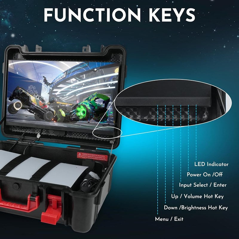 Armorr GAMERSBOX Portable Gaming Monitor, 21.5” FHD, IPS Resolution, 1920 x 1080 Freesync, 48 Hz~75 Hz for PS5, PS4, Xbox Armorr GAMERSBOX Portable Gaming Monitor, 21.5” FHD, IPS Resolution, 1920 x 1080 Freesync, 48 Hz~75 Hz for PS5, PS4, Xbox